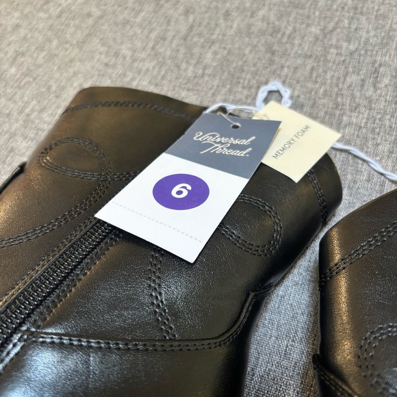 Universal Thread Jenson Women’s Black Western Cowboy Boots Memory Foam Insole - Picture 3 of 6